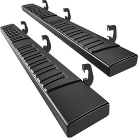 AUTOSAVER88 Running Boards Compatible with 2007-2018 Chevy Silverado/GMC Sierra 1500, 2007-2019 2500HD 3500HD Extended/Double Cab, 6 inches Side Step Nerf Bars (Incl. 2019 1500 LD/Limited)