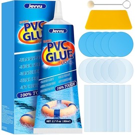 Air Mattress Patch Kit, Heavy Duty Vinyl Inflatable Repair Kit for Air Mattress, Air Bed, Pool, Bounce House, Tub, Trampoline, Boat, Tent, Waterproof UV- Resistant Repair PVC Glue