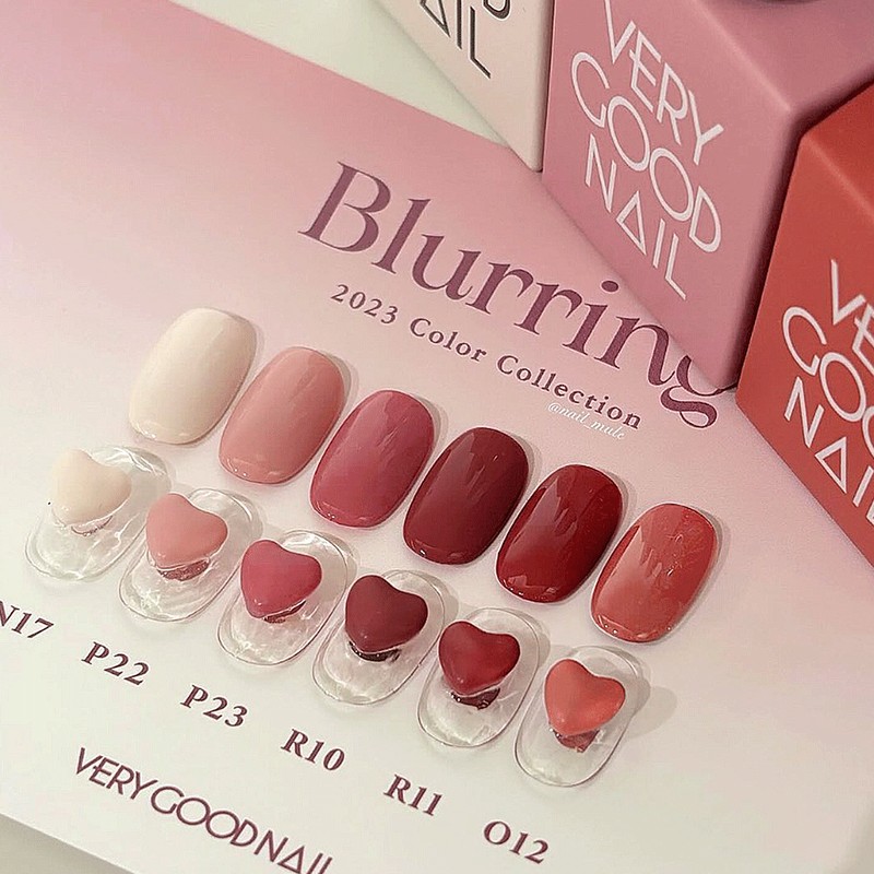 Very Good Nail Blurring Single R11 3+1 Red Color Gel