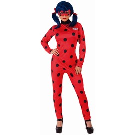 Rubies 3300258 Miraculous Ladybug Adult Costume Size S, M, L - Ladybird (Medium)