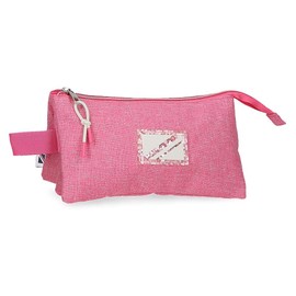 Pepe Jeans Luna Triple Pink Case 22x12x5 cm Polyester
