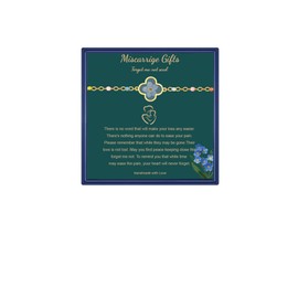 AINILOVE Miscarriage Gifts for Mother, Forget Me Not Flower Miscarriage Bracelet for Women Memorial to Stillborn Grief Sympathy Gift (Miscarriage Gifts)
