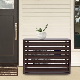 Air Conditioner Fence 3-Panel AC Privacy Fence 43 "L x 24 "W x 32 "H Privacy Screens Fences Panels for Air Conditioner,Trash Can,Pool Equipment Enclosure, Coffee