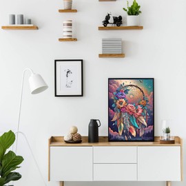 4 Pack Diamond Painting Kits for Adults, BetterJonny 5D Diamond Art Kits Full Drill Flower Diamond Painting Kit Full Drill Diamond Dots for Home Wall Decor 12x16 inch…