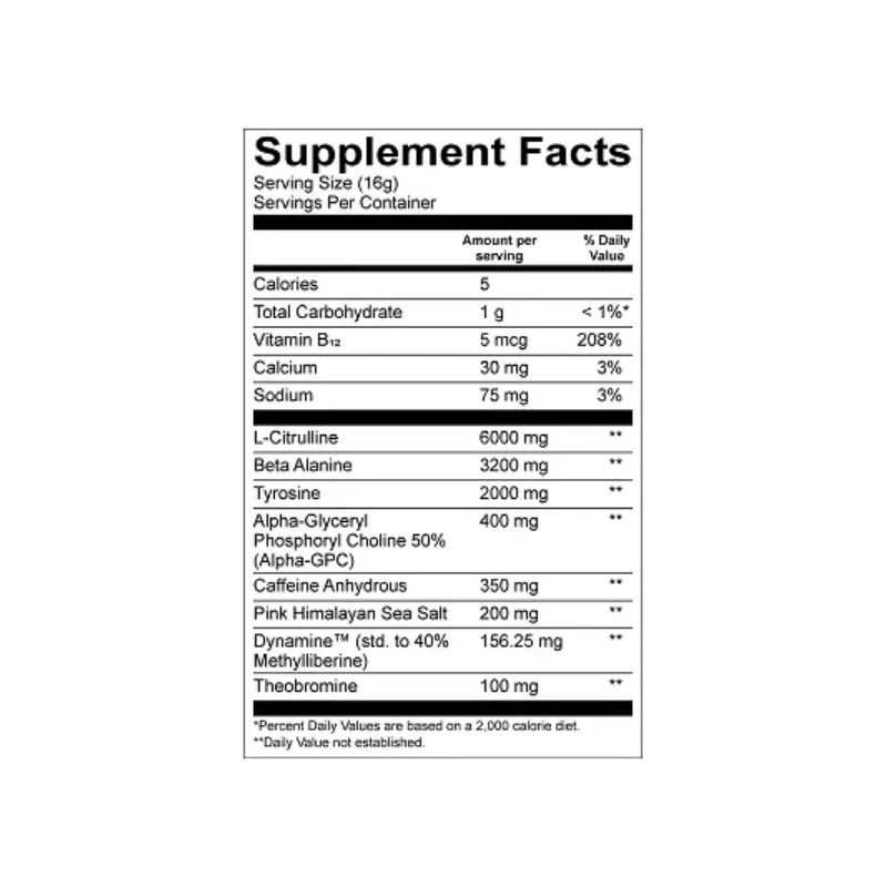 Raw Cbum Essential Charged Pre Entreno 25 Servs Sabor Blue