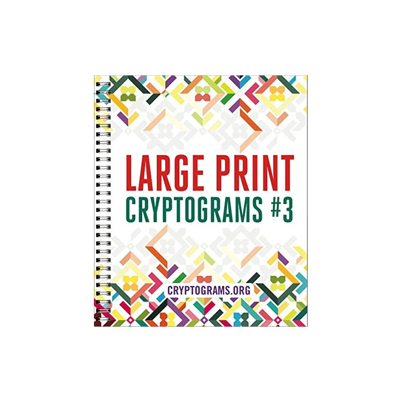 Large Print Cryptograms #3