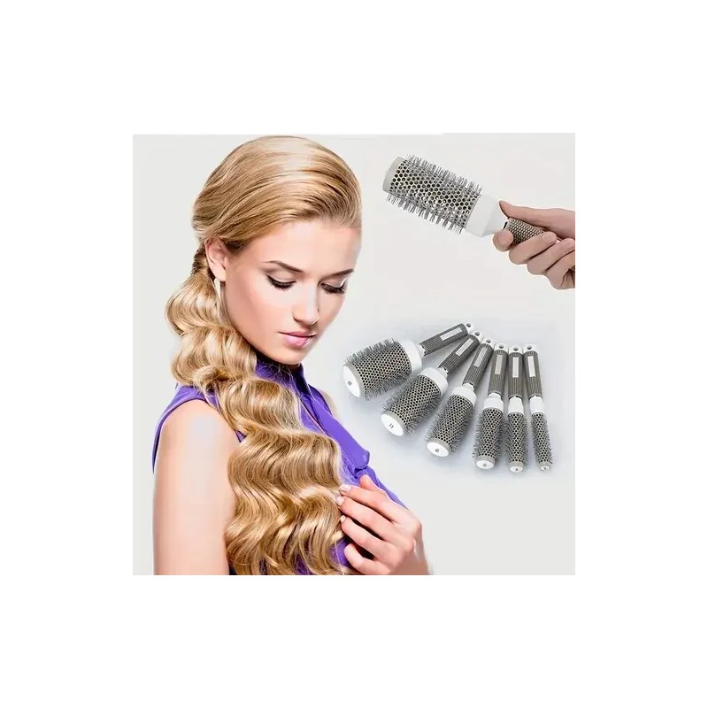 Set 11 Cepillo Cabello Ventilado Cerámica Térmico Brushing
