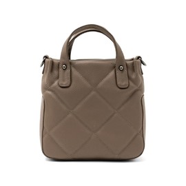 Vita Felice inb-10087p Women's Quilted 2-Way Tote Bag, brown (mocha)