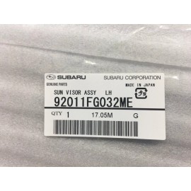 Subaru 2008-2014 Subaru Impreza WRX STi Left & Right Sun Visors w/ Mirror SET Genuine