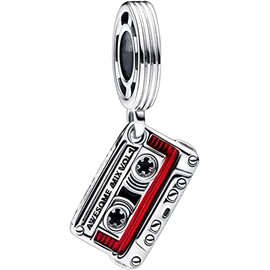 Beads R Us ® The Tape AWESOME MIX VOL. 1 and VOL. 2" crafted in Sterling Silver and Enamel - Compatible with all European style Charm Bracelets, Necklaces and Anklets.