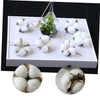 CHILDWEET Christmas Tree Decorations 10pcs DIY Cotton Ball Ornaments Soft
