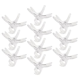 BESPORTBLE Phalaenopsis Clip Plant Holder Plant Clips Orchid Support Orchid Plant Clips Orchid Stakes Clip Dragonfly Plant Supports Clip Support Clips Plastic Transparent Pack of 10