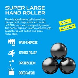 Fridget Magnet Refrigerator Rocks for Adults Sensory Educational Kit, Refrigerator Magnet Craft Office Home Kitchen Rare Earth Magnets Fidget Stress Relief, Desk Toy Magnetic Letter Nubmer(18 PCS)