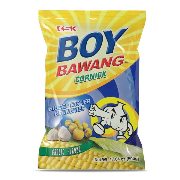 Boy Bawang Cornick, Garlic - Crispy Tasty & Gluten-Free Corn Nuts 17.6oz (500g)