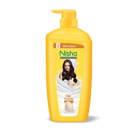Nisha Egg Protine Shampoo For Smooth Soft Silky Hair, 21.97 Fl Oz Deep Cleans For All Hair Types