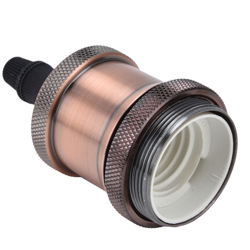 6 Pcs Lamp Holder Metal E26 E27 Screw Retro Lighting