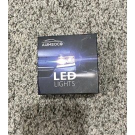 AUIMSOCO 9005 LED Headlight Super Bright Bulbs Kit White 6500K 360000LM High Beam NEW
