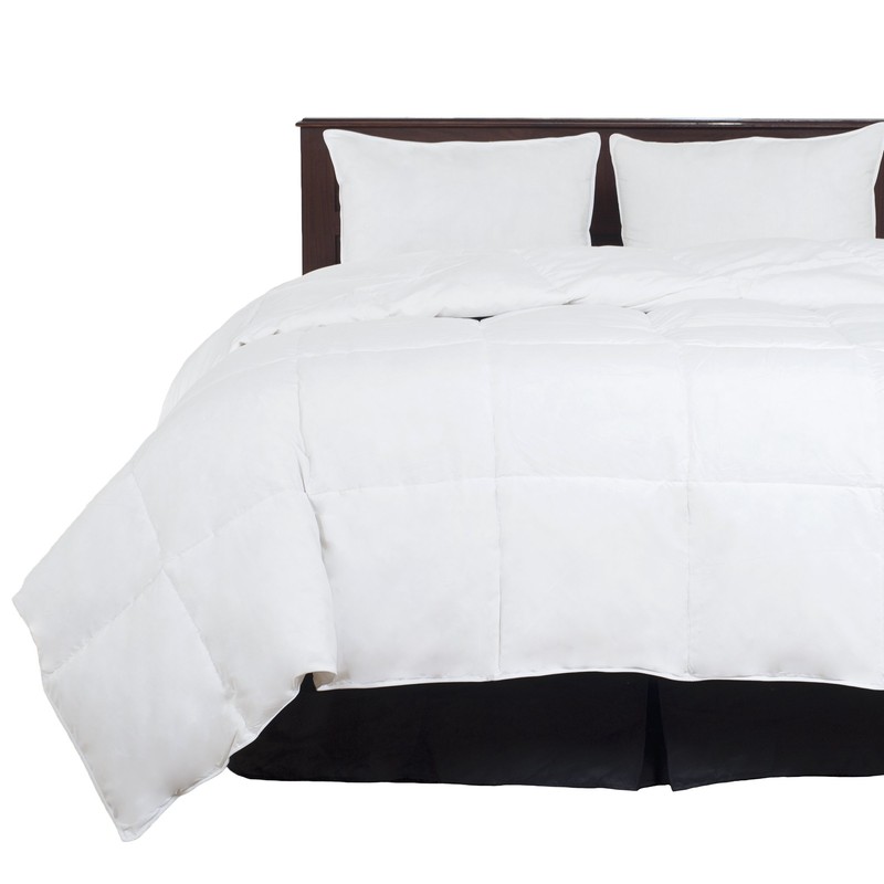 Lavish Home Twin Comforter, White Goose Down Alternative Comforter, Hypo-Allergenic,