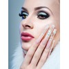 EBANKU 120 Pieces Clear Matte Dual Nail System Mould Acrylic