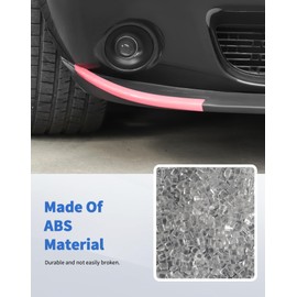 DSWSQ Front Shovels Cover for 2015-2024 Dodge Challenger SXT Front Deflector Spoiler Bumper Lip Body Shovels Bumper Exterior Decals Sticker Accessories (Pink)