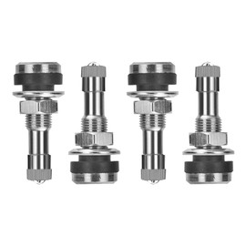 Damwot 4PCS TR416 Metal Valve Stems, Fits 0.453" and 0.625" Rim Holes Long 1 1/2", Tire Valve Stems Outer Mount Fits, Auto Motorcycle Tire Valve Stem