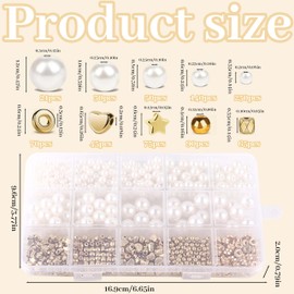 Bead Jewelry Making Kit - 816 Pieces of Pearls and Beads - Perfect for Necklaces, Bracelets, Earrings & More - Ideal Gift for Craft Lovers - Easy to Use, Versatile DIY