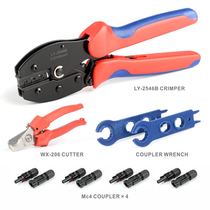 iCrimp Solar PV Panel Crimping Tool Kit, c/w Solar Connector