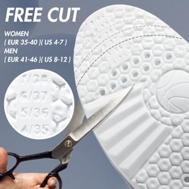 XINIFOOT 3 Pairs Premium Comfort Shoe Replacement Insole, Shock Absorption Elastic Cushion Inserts, Breathable Shoe Inner Soles for Men (New Black)