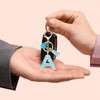 [PATIKIL] Alphabet Initial Letter Keychain Resin Cute Keychain with Tassel