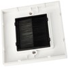 Philex 70435R Single Width Brushed Cable Entry/Exit Faceplate,White