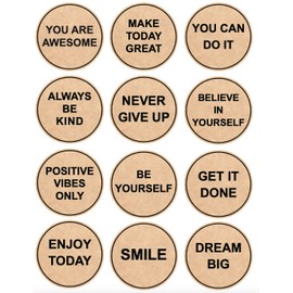 1.5 inch 300PCS Inspiring Planner Stickers Inspirational Quote Stickers Encouraging Waterproof Stickers Motivational Encouragement Stickers for Book Phone Car Bike Scrapbook