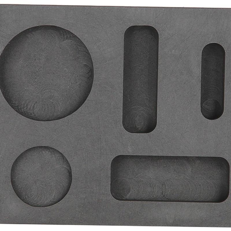 5 Grooves Graphite Ingot Melting Casting Refining Scrap Combo Crucible