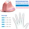 Generic Ergonomic Mouse,2.4G Wireless Vertical Mouse Pink Computer Mouse with