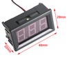 Artudatech 5pcs Dc5-120V 0.56" 2-Wire Digital Display Panel Voltmeter Volt