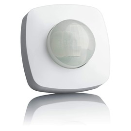 SEBSON® Outdoor Motion Detector IP65 Set of 2 Surface-Mounted Ceiling Mounting, Programmable, 20 x 4 m / 360°, Suitable for LED, Infrared Sensor with 2 Sensors, 3-Wire
