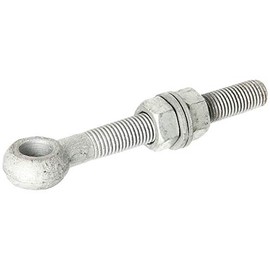 Gah-Alberts 417260 Eye Bolt with M16 Thread and 130 mm Distance Between Thread and Eye Hot-Dip Galvanised