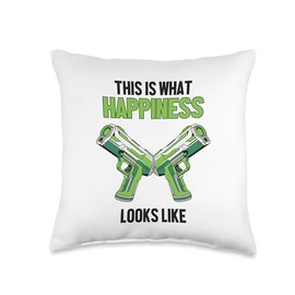 This Is What Happiness Looks Like Adult Player Pro Laser Tag Throw Pillow