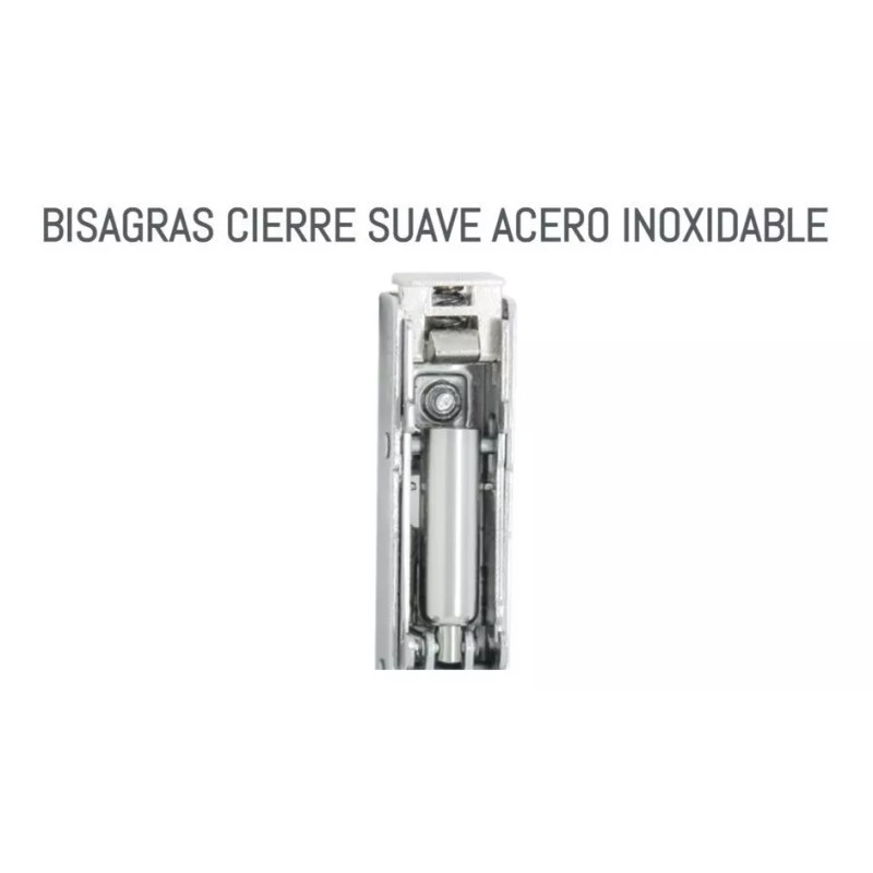 SIQUAR Bisagra De Cierre Suave Acero Inoxidable Recta 10 Pares