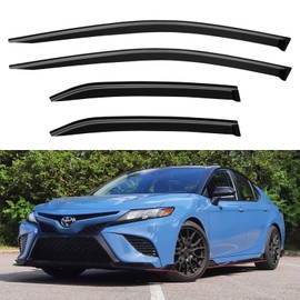 Window Visors Rain Guards for 2018-2024 Toyota Camry, Out-Channel Window Vent Wind Deflectors Visors Shades for Camry 18-24
