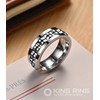 King Ring 8mm Gear Spinner Ring – Ultra Polished Men