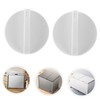 Mikinona 2pcs Temperature Control Button White Temperature Switch Knob Fridge