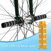 PATIKIL Aluminum Alloy Stripe Bike Pegs Fit 3/8 inch Axles,