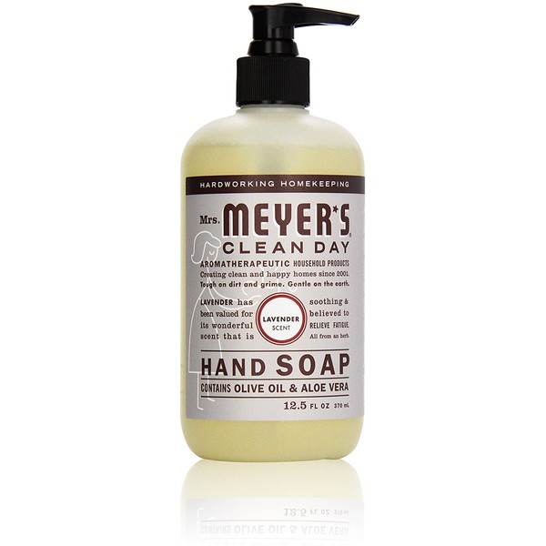 Mrs. Meyer's Clean Day Liquid Hand Soap, Lavender, 12.5 Fl Oz (Pack of 1)