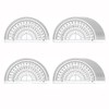 Math Protractors, EYLEER 10cm 180 Degrees Protractors Set, Clear Plastic