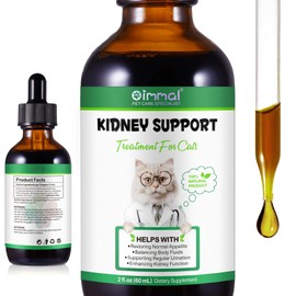 Kidney Support for Cats - Natural Supplement for Enhancing Kidney Function & Balancing Fluids - Restores Appetite & Promotes Regular Urination - 2.02fl oz