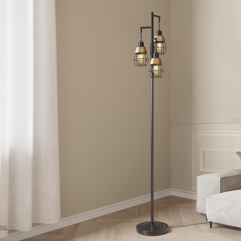 Oneach 68" Floor Lamps for Living Room, Stepless Dimmable Boho
