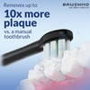 Brushmo Whitening Replacement Toothbrush Heads, Compatible with Philips Sonicare Click-on