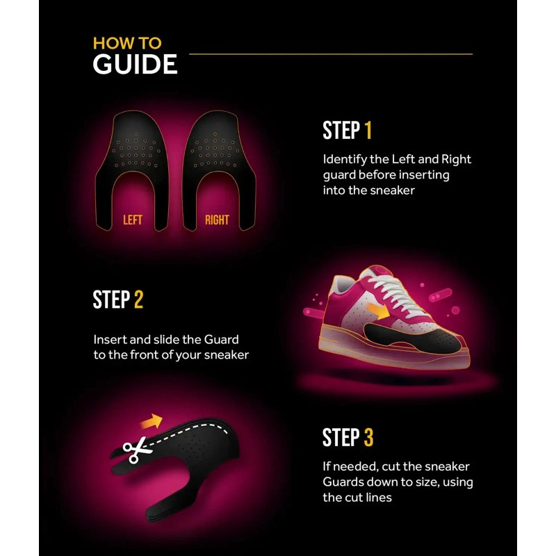 Crep Protect Memory Foam Shoe Crease Protectors - Sneaker Guards