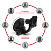 Ramtech Electronics Car Windshield Adjustable Suction Cup Mount for Select