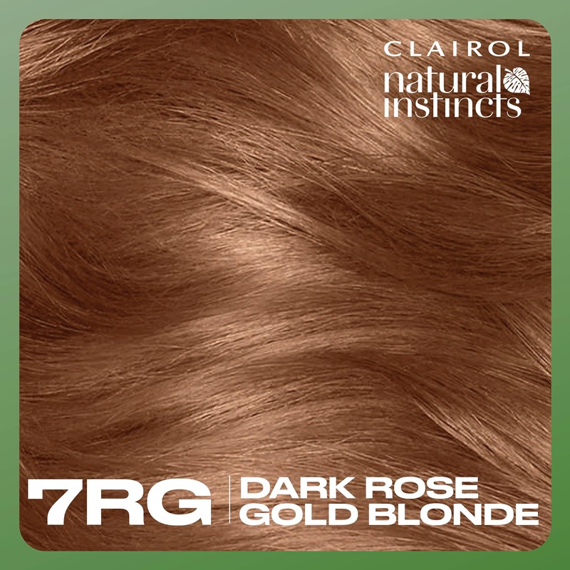 Clairol Natural Instincts Demi-Permanent Hair Dye, 7RG Dark Rose Gold